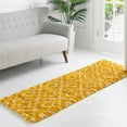 thumbnail image 4 of Unique Loom Trellis Shag Collection Area Rug - Ruth (2' 7" x 12' Runner Yellow/Ivory), 4 of 9