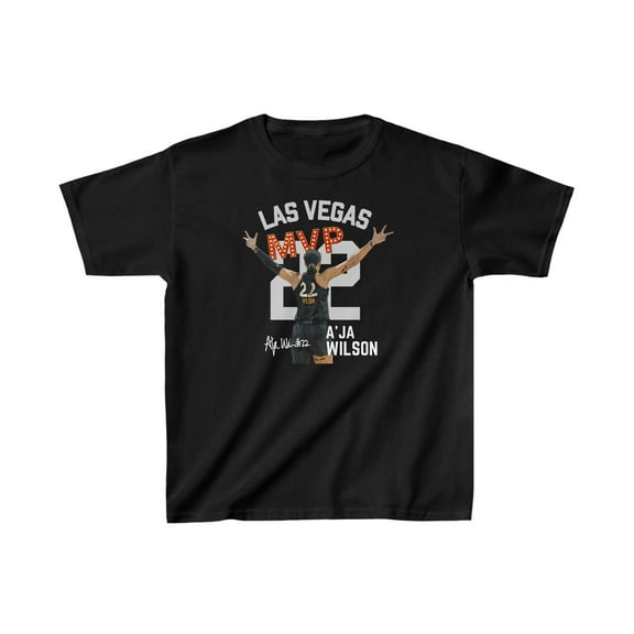 2023 Vegas Final MVP A'ja Wilson basketball fans Kids Cotton Tee