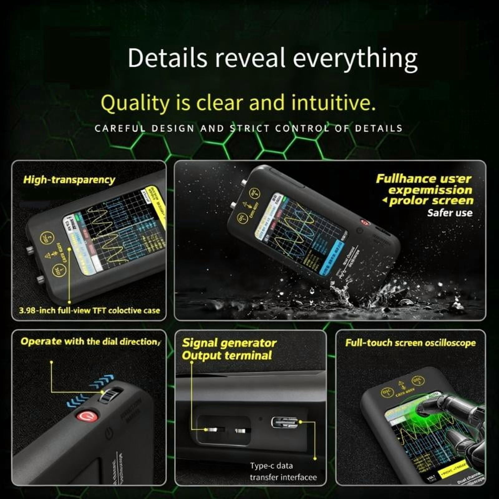 CEORPER 50MHz Digital Storage Oscilloscope With 480x320 Resolution Display