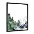 thumbnail image 2 of Designart 'Trees With Winter Dark Blue Mountain Landscape III' Modern Framed Art Print, 2 of 4