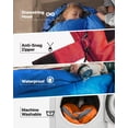 thumbnail image 2 of Sacos de dormir para adultos, niños y niños pequeños, accesorios de camping, equipo de mochilero para clima frío y cálido, equipo ligero con bolsa compacta ultraligera, para niñas y niños individuale, 2 of 2