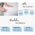 thumbnail image 3 of Sábana King Size 2000 Hilos Tacto Suave Egipcio Modelo Gris, 3 of 4