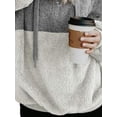 thumbnail image 4 of DYMADE Women Plus Size Patchwork Sweater Casual Warm Hoodies, 4 of 4