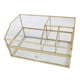 thumbnail image 2 of Joyería baratija caja de cristal ornamentado pendientes caja de cristal y marco dorado caja decorativa mostrador caja de, 2 of 8
