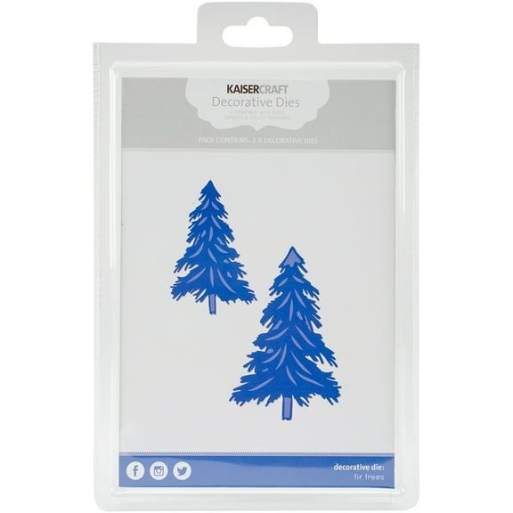 Kaisercraft Dies-Fir Trees 1.75"X2.5" To 2.25"X3.25"