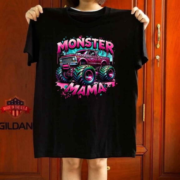 Monster Truck Mama Vibes Cool Racing Style Unisex T-Shirt up to 5XL