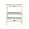 thumbnail image 4 of Pemberly Row Contemporary Antique White Wood 1-Drawer Storage Nightstand, 4 of 10