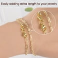 thumbnail image 4 of 925 Sterling Silver Double Lobster Claw Clasp, Necklace Extender for Bracelet Necklace Clasp and Closure （2 Pieces）, 4 of 6