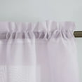 thumbnail image 2 of Kate Aurora Living Crystal Sheer Double Layered Rod Pocket Ascot Window Valances - Assorted Colors, 2 of 3