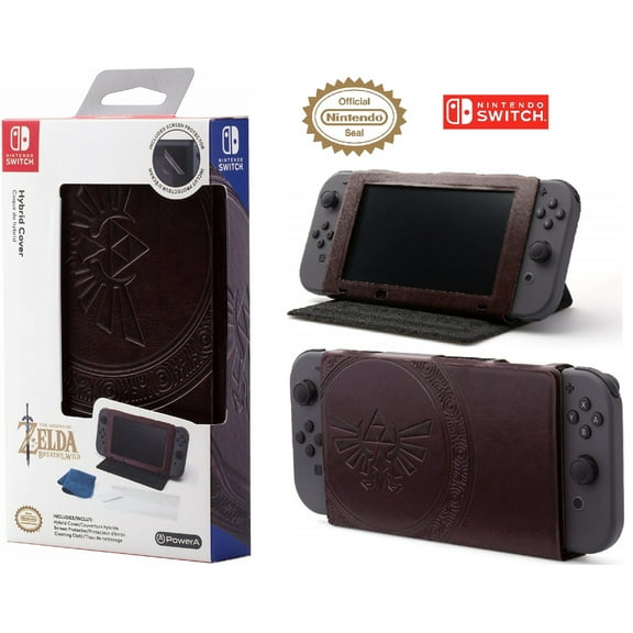 PowerA Hybrid Cover - Zelda Hylian Crest Leatherette - Nintendo Switch