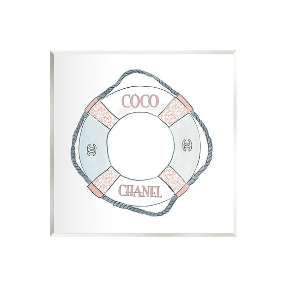 Stupell Industries Pastel Fashion Motif Buoy Chic Nautical Preserver Graphic Art Unframed Art Print Wall Art, Design by Amelia Noyes