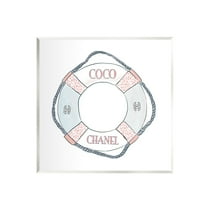 Stupell Industries Pastel Fashion Motif Buoy Chic Nautical Preserver Graphic Art Unframed Art Print Wall Art, Design by Amelia Noyes