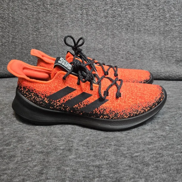 Adi-das Sensebounce + Running Sneakers Shoes Mens 12 Active Orange Black G27233