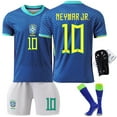 Soccer Jersey Boys Brazil NO.10 NEYMAR JR.—1 Jersey Home and Away Football Kit Youth and Kids