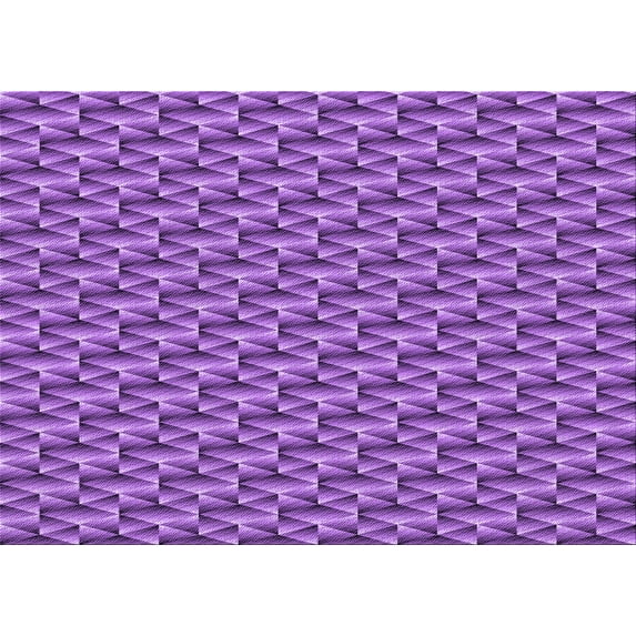 Ahgly Company Indoor Rectangle Patterned Heliotrope Purple Area Rugs, 8' x 10'