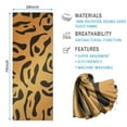 thumbnail image 2 of Orange and Black Of Leopard Print Hot Yoga Mat Towel Non Slip for Hot Yoga - Quick-Drying Yoga Mat Cover with 4 Corner Pockets with Travel Bag - Hot Yoga Towel Non Slip 70"x26", 2 of 6