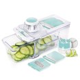 thumbnail image 1 of Paokuoon Spiral Vegetable Cutter Multifunctional Vegetable Spiral Slicer 4 in 1 Vegetable Cutter Blade Adjustable Spaghetti Carrot Cucumber Pumpkin Potato Hand Multifunctional Vegetable Slicer, 1 of 7