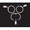 thumbnail image 3 of 28 Pcs Metal Curtain Rings with Clips,1.5-Inch Inner Diameter Rings/Rings Can Easy Open and Close (White), 3 of 5