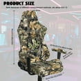 thumbnail image 7 of Xoenoiee Hunting Camo Print Gaming Chair Covers, Stretch Computer Chair Cover Ergonomic Office Chair Cover Anti Cat Scratch Protection Computer Gamer Chair Slipcovers, Anti-Slip Racing Chair Covers, 7 of 7
