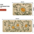 thumbnail image 3 of Spring Kitchen Rug Set of 2, Non-Slip Absorbent Door Mats Seasonal Daisy Decorative Kitchen Floor Mat 17x29 and 17x47 Inch DM143, 3 of 6