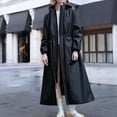 thumbnail image 2 of UTSJKR Women’s Adjustable Waist Drawstring Long Hooded Raincoat with Multi Pockets Lightweight Waterproof Outerwear for Travel Daily Rainy Days Black XL, 2 of 5