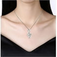 thumbnail image 4 of Crystal Music Note Urn Necklace for Ashes Stainless Steel Necklace Urn Cremation Memorial Ashes Holder Keepsake, 4 of 7