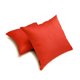 thumbnail image 2 of Funda de almohada lumbar de lujo HomeCentric, color naranja, paquete de 2, 50 x 65 cm (20 x 26 pulgadas), funda de almohada rectangular lisa y lisa de seda artística, estilo moderno liso - Lujo, 2 of 5