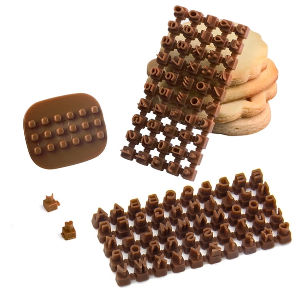 100 sellos de letras de arcilla polimérica, mini sellos de letras y números del alfabeto para arcilla, herramienta de decoración de arcilla polimérica para fondant de galletas