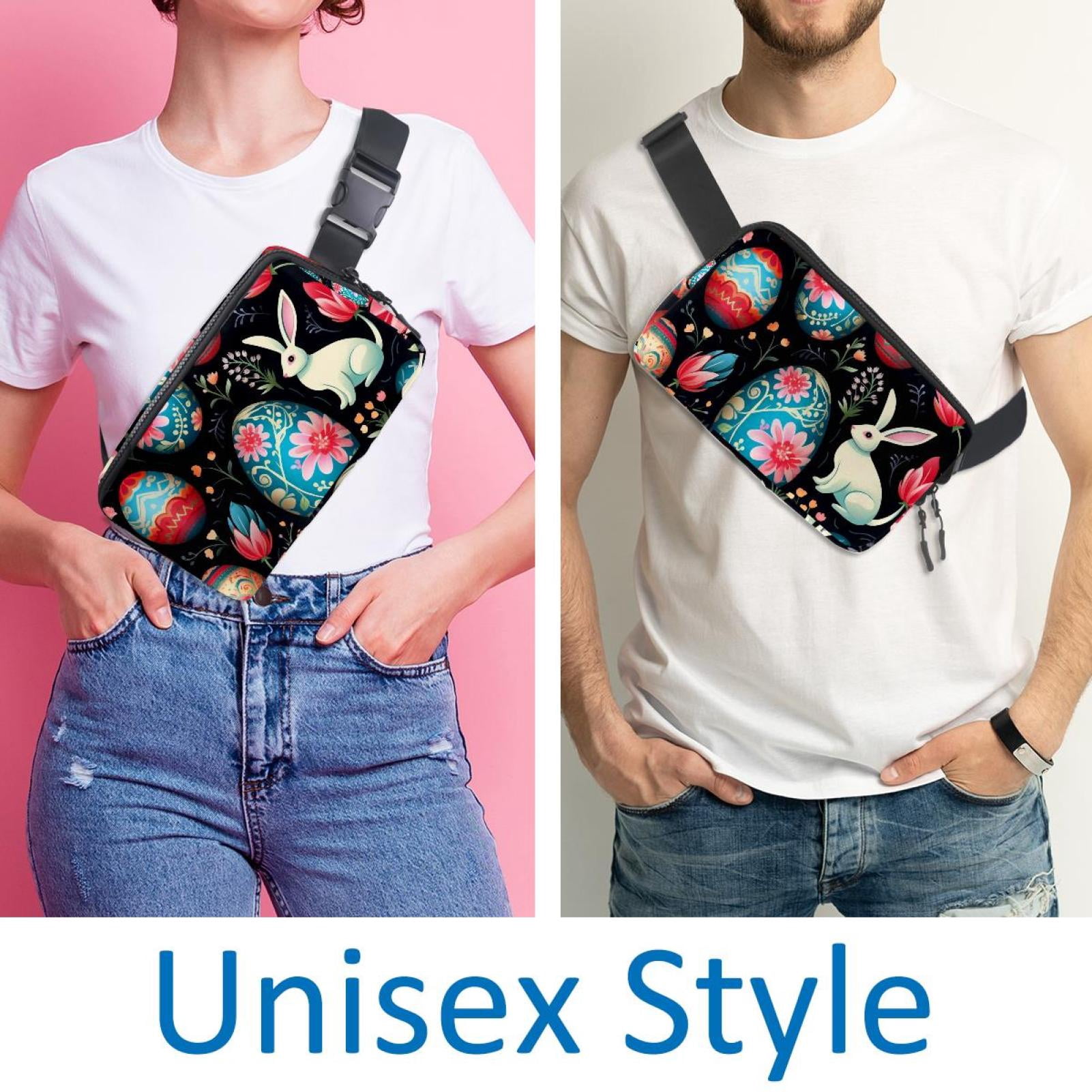 Easter Lightweight Adjustable Running Belt Waist Bag with Extension Strap - Unisex