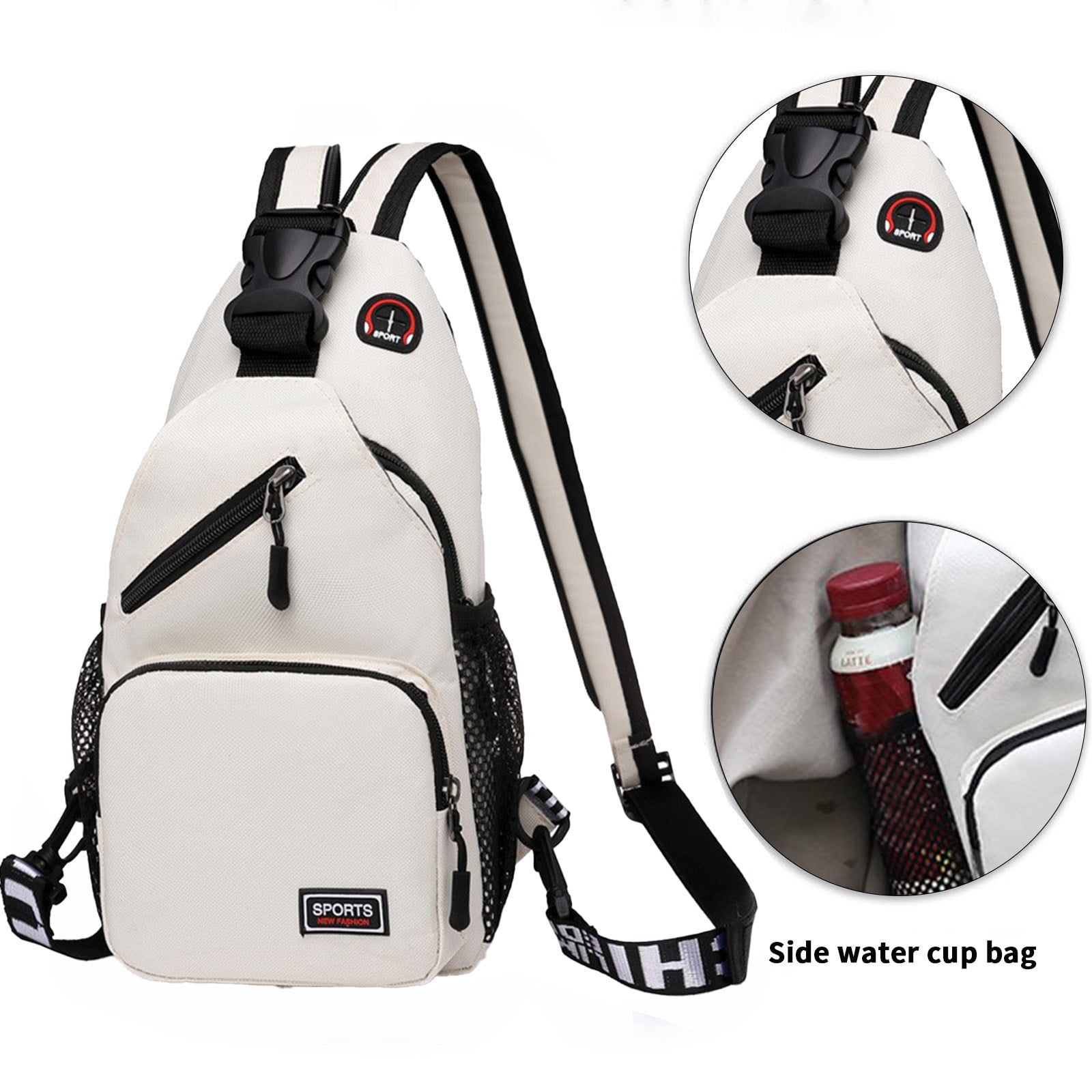 Meitianfacai Small Sling Crossbody Backpack Shoulder Bag for Men Women, Lightweight One Strap