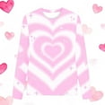 thumbnail image 5 of BLVB Girls Valentine Shirts Casual Basic Tees Long Sleeve Crewneck Heart Tops Blouse for Kids 3-14T, 5 of 5