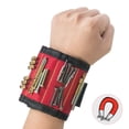 thumbnail image 2 of 5Pcs 3 Rows Polyester Magnetic Wristband Portable Tool Bag Electrician Wrist Tool Belt ,Easy to Operate, 2 of 7