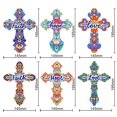 thumbnail image 4 of OUSITAID 6Pcs Cross  Painting Bookmark Set Crystal Resin Rhinestone Bookmarks for Home Office School Class Project, 4 of 7