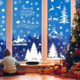 thumbnail image 1 of 166 piezas de pegatinas de copos de nieve para ventana, accesorios de Navidad y Año Nuevo en blanco, 1 of 3