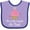 Lavender and Purple, variant on Inktastic 2nd Birthday Cupcake Girls Cute Girls Baby Bib