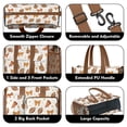 thumbnail image 3 of Teacher Tote Bag,Football and Cheer Goods Pattern Teacher Utility Tote Bag,Large Work Tote Bags for Women with Multiple Pockets,Top Zipper Closure,13.8x10.6x6.7 Inch, 3 of 5