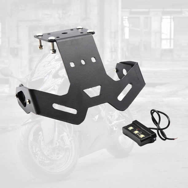 Soporte De Matrícula Trasero Con Luces LED Y Diseño Abatible Para Moto Callejera – Fácil De Montar