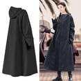 thumbnail image 1 of Poncho impermeable para motocicleta, cómodo cortavientos, con capucha, impermeable Negro L, 1 of 8
