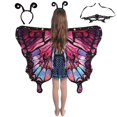 thumbnail image 1 of Butterfly Wings LUTER Kids Fairy Butterfly Rosa Púrpura, 1 of 7