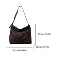 thumbnail image 4 of Bolso Mano Hombro para Mujer Correa Ajustable Lona El Viajes Universidad, 4 of 9