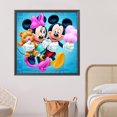 thumbnail image 4 of Kit de pintura por números, arte al óleo artesanal, imagen de Mickey Minnie, decoración de pared del hogar, 40x40cm, 4 of 9