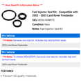 thumbnail image 2 of Fuel Injector Seal Kit - Compatible with 2002 - 2003 Land Rover Freelander, 2 of 2