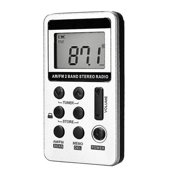 Fm Am 2 Band Stereo Radio Portable Mini Radio Am Fm Transistor Radio (white)