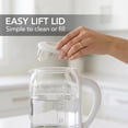 thumbnail image 6 of OVENTE Electric Kettle with 1.5L Borosilicate Glass, 1500W Fast Boiling Water Heater for Coffee or Tea, Easy to Fill Lid, Auto Shut-Off, Boil-Dry Protection & Stainless Steel Filter, White KG516W, 6 of 9