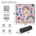 thumbnail image 2 of Hand Drawn Flower Rainbow Heart Picnic Blankets Extra Large 78"x78" Beach Blanket Waterproof Sandproof Outdoor Mat for Camping Travel Park, 2 of 6