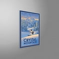 thumbnail image 2 of Ski Crystal Mountain Washington Giclee Art Print Poster from Travel Artwork by Artist Paul Leighton 30" x 45", 2 of 5