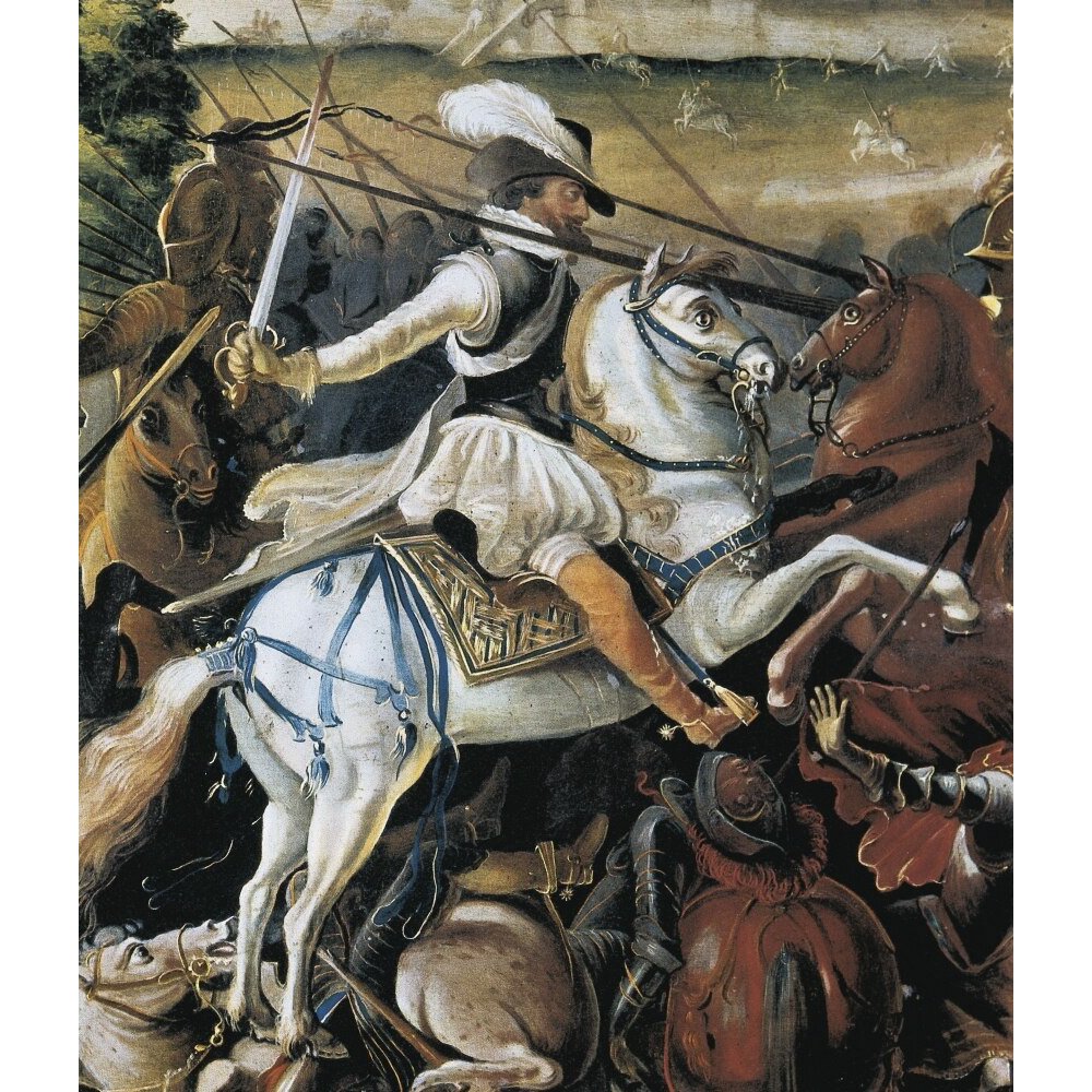 France. Wars Of Religion. Henry Iv Fighting In The Battle Of Ivry