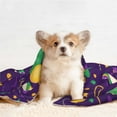 thumbnail image 4 of Rocae Mardi Gras and Donuts for Pet Blanket Dog Blanket Cat Blanket Soft Sleep for Small Medium Pet-Small, 4 of 8