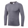 thumbnail image 1 of Men‘s Breathable Sweat-wicking+ Quick Dry Long Sleeve Compression Shirts  Athletic Workout Shirt  Water Sports Rash Guard, 1 of 8