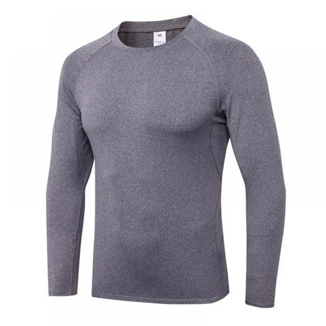 Men‘s Breathable Sweat-wicking+ Quick Dry Long Sleeve Compression Shirts Athletic Workout Shirt Water Sports Rash Guard